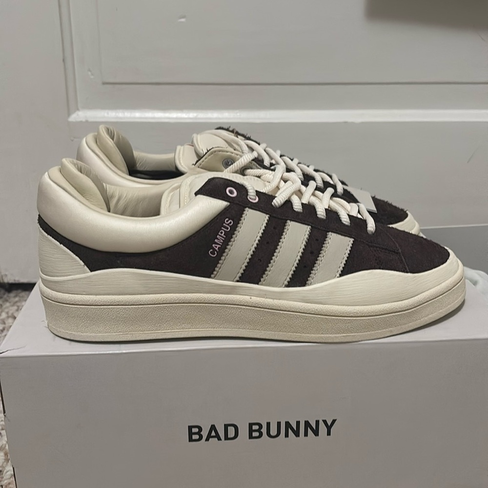 NWT Bad Bunny Campus Adidas. Never worn. Box and bag included.